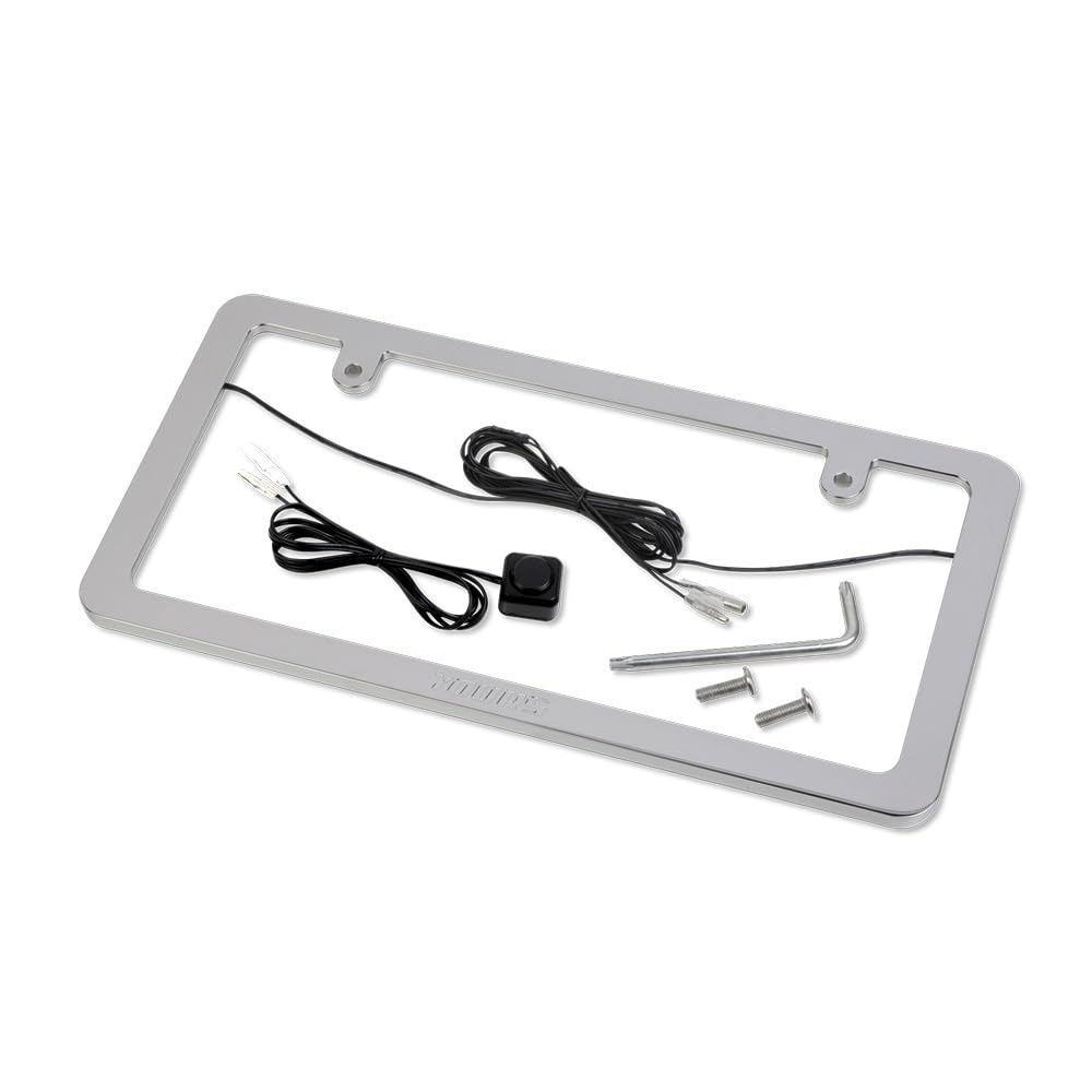 

Universal LED Number Plate Frame Exterior Custom S YOURS. (Front), Vacuum-Plated, Always-On, Position-Linked, Chrome, Parts, Accessories, Dress-Up,