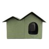 Cat House Large Space Water Resistant Closed Design Comfortable Portable Foldable Cat   for Indoor Pets