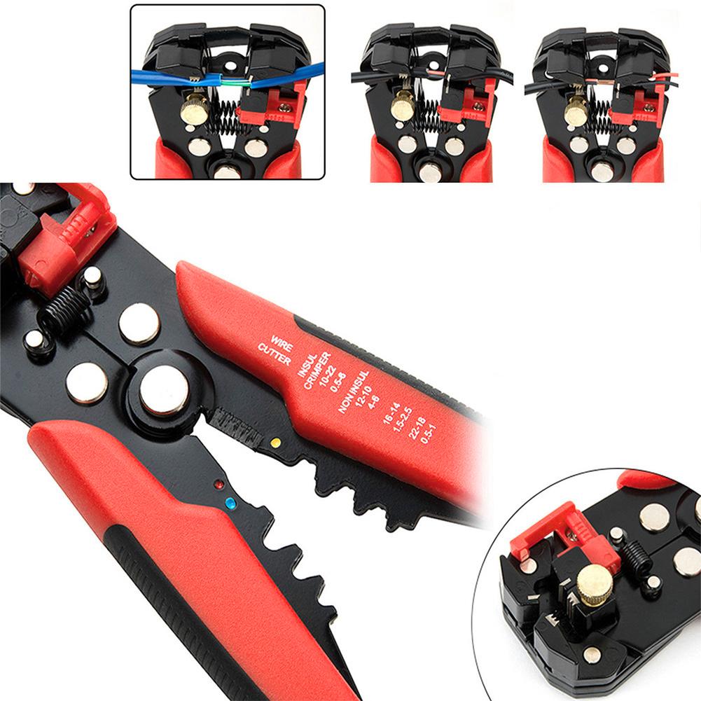 8inch Crimping Tool Adjustable Wire Stripper Cutting Automatic High Hardness