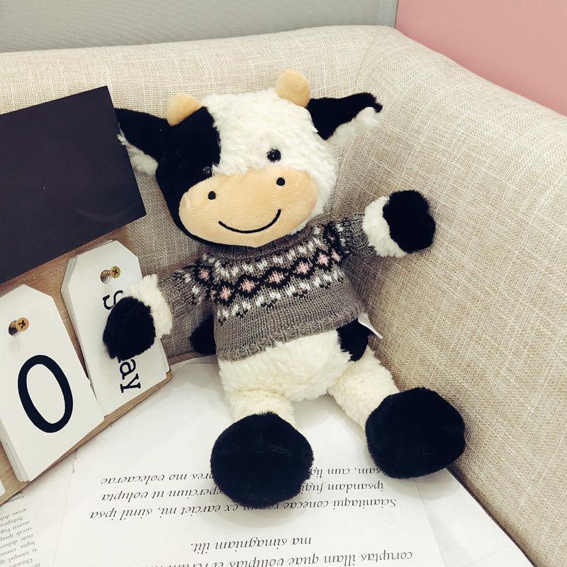 30CM New Cute Animal Cartoon Cows Stuffed Plush Toy Kawaii Cattle Comfortable Soft Toy Children Birthday Present Plush/Nano Doll