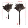 Telescoping AntiStatic Ostrich Feather Duster Adjustable Handle Dusting Tool For Home Car Office Multiple Surfaces Use
