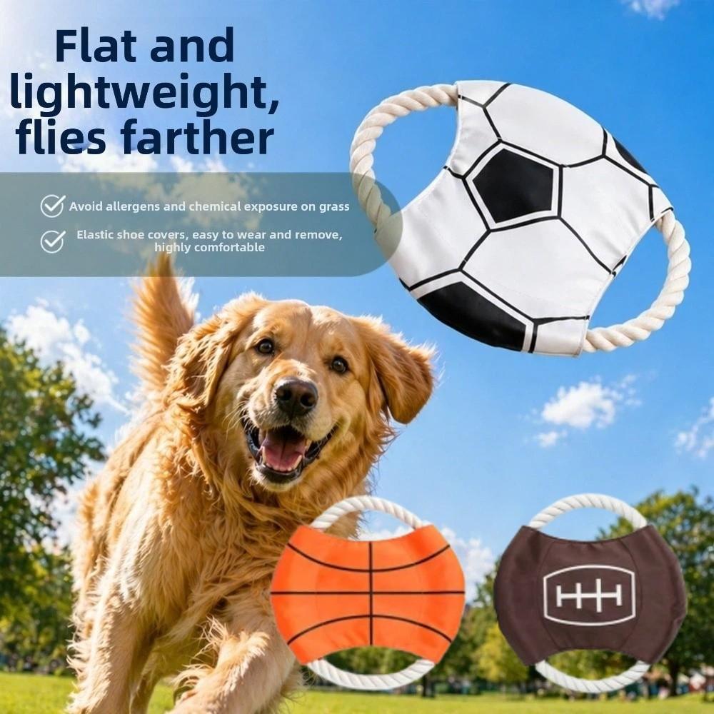 Resistant Chew Flying Saucer Dog Toy Bite-Resistant Safe Soft Puppy Chew Toy Rugby Football Basketball Teeth Grinding