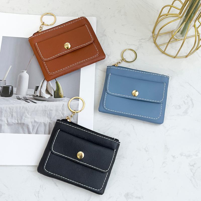 Fresh and versatile key bag, summer small change bag, women's mouth red envelope.