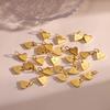 CARLIDANA Gold Plated Stainless Steel 26 Letter Charms Set Heart Bubble Initial A-Z Alphabet Letter Pendants for DIY Jewelry