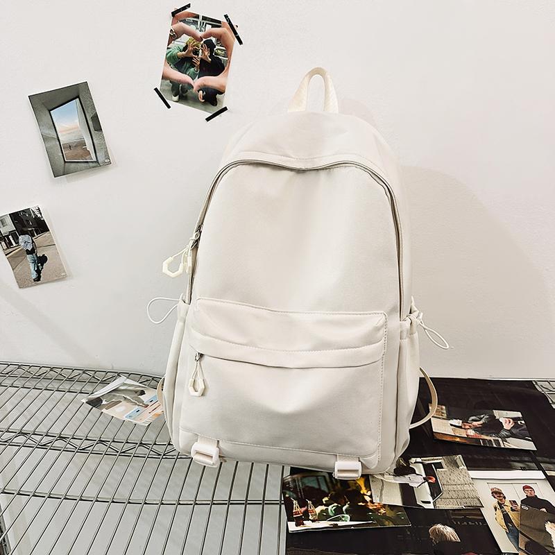 Школьный рюкзак для учащихся средних и старших классов, женский, большой емкости, однотонный мужской рюкзак Campus