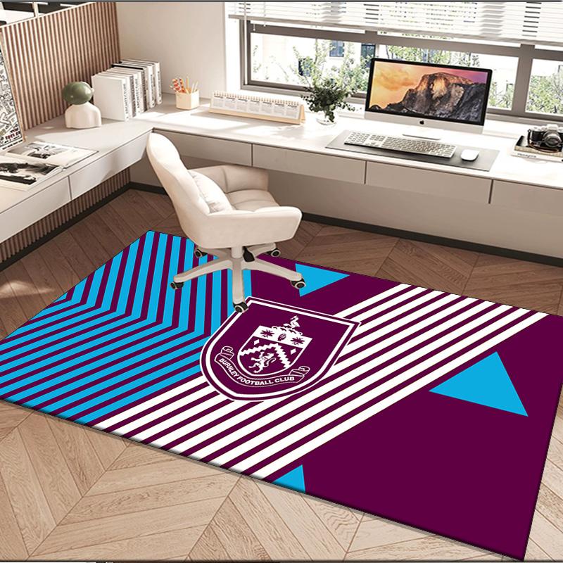 1PC rug Burnley Football Club Carpet, Chair Rug,Area Rug for Office Bedroom living rooms bedroom, Doormat decor Christmas fan gifts