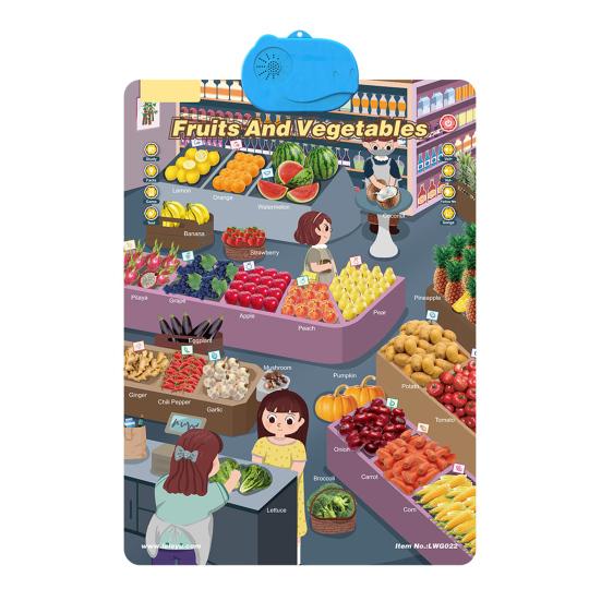 

Электронная говорящая настенная таблица АБВ слова Животные Фрукты Транспорт Алфавит Обучающий плакат Таблица Малыши Интерактивная образовательная подвесная таблица Игрушка C