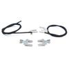BSR674 Electric Sunroof Repair Track Drive Pull Bowden Cables Left and Right With Metal Mounting Bracket Hinges for Renault Megane MK1 Scenic MK1