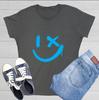 Smile Wink Sarcastic Novelty Graphics Funny Womens T-Shirt