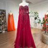 Blue luxury beads slim celebrity temperament annual meeting host art test performance dress dress LA11811