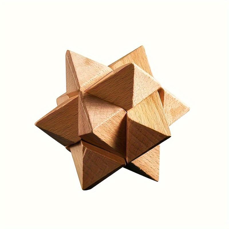 1PC Kongming Lock, Puzzle Classical Mortise and Tenon Wooden Toy, Unlock/decompress Gift
