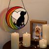 Heartwarming Dog Loss Sympathy Gift Unique Stained Glass Window Hanging Sun Catchers Pet Remembrances for Devote Dogs