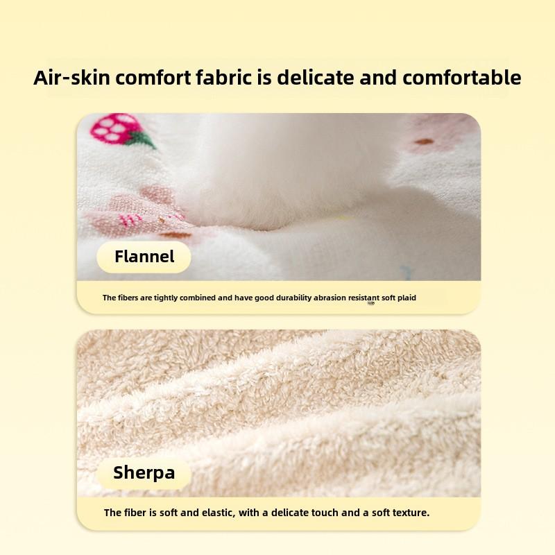 Cartoon Bär Flanell Katzen streicheln Haustierdecke Hundekissen Steppdecke Hund Haushalt Haustierprodukte Universell in allen Jahreszeiten