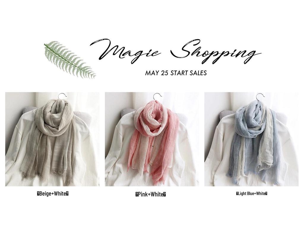 Unisex Baumwolle Leinen Seide Colorblock Schal - Leicht, Lässig, Literarisch, Sonnenschutz