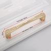 Champagne Gold Door Handles Zinc Alloy Cabinet Handle Drawer Knobs European Wardrobe Pulls Kitchen Handle Furniture Hardware