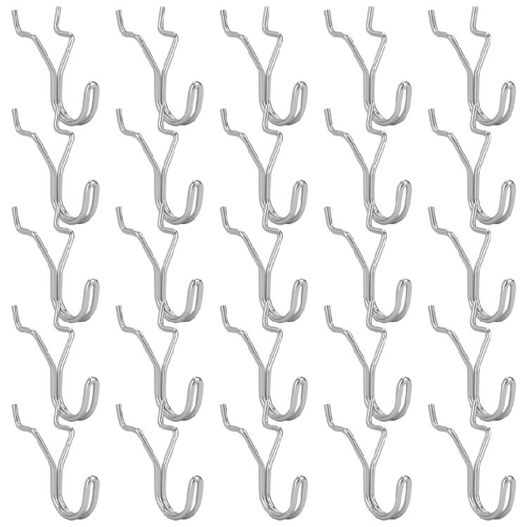 

25Pcs/Lot Alloy Steel Pegboard Hooks With Scratch Proof Coating Organization Hooks For Retail Displays And Craft Rooms 1