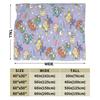 Super Warm Blanket Travel Rugrats Dil Pickles Pattern Throw Blanket Flannel Bedspread For Outdoor Funny Sofa Bed Cover