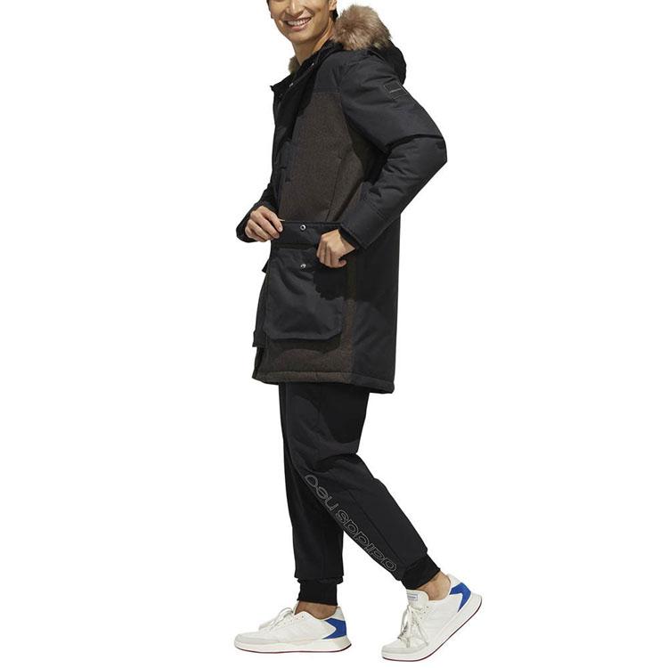 adidas Neo Winter Down Jacket Comfortable and Breathable Men Outerwear Black EI4393