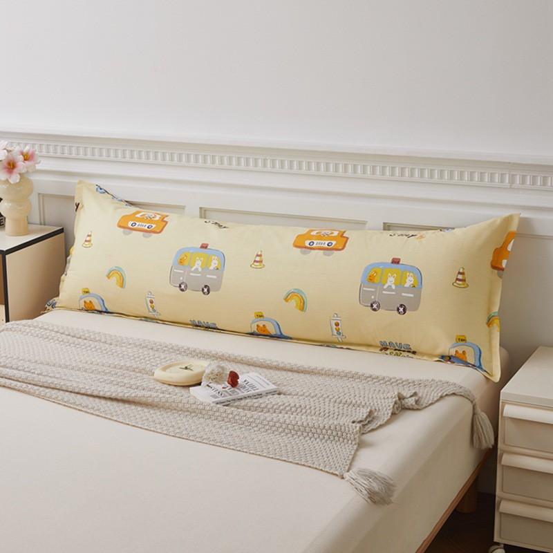 Soft Cotton Long Pillowcase 48x120/150/180cm Ins Style Floral Print Double Bed Single Piece