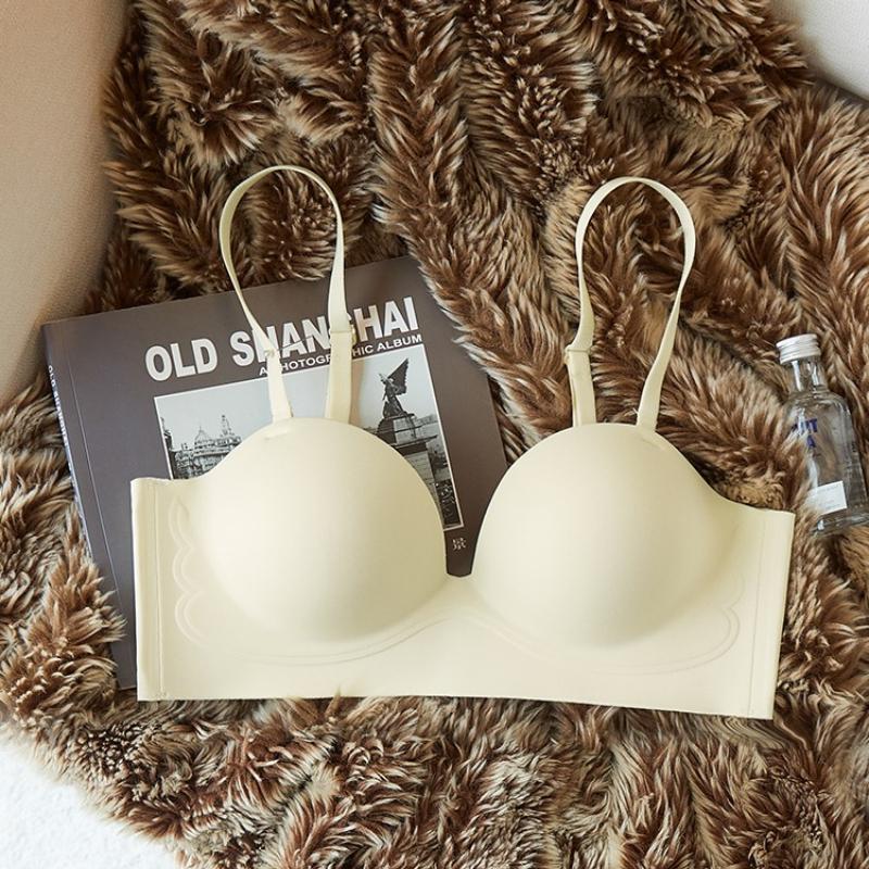 2025 New Women'S U-Shaped Push-Up Bra - Large Backless Design, Excessive Cup, Non-Removable Pads, Elegant… More