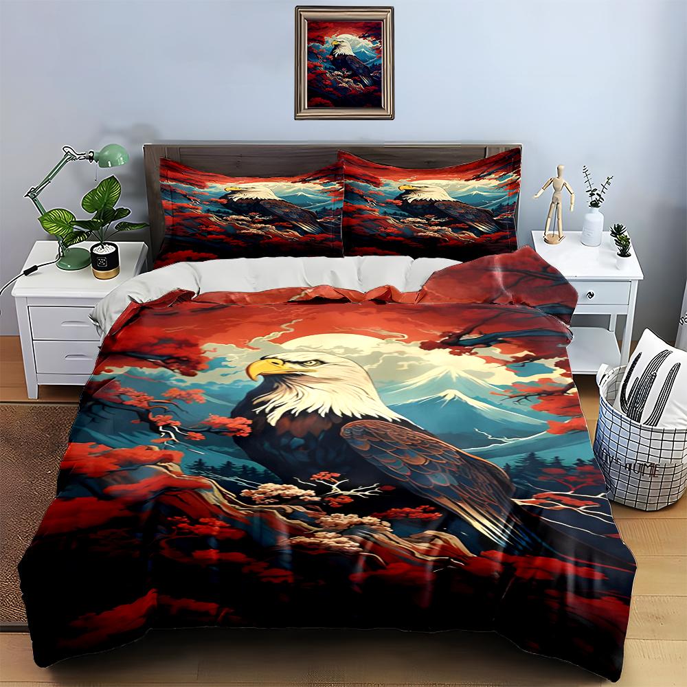 Eagle Mountain Landscape. Bedding Duvet Cover Sets Duvet Covers Pillowcases Gifts (1 * Duvet Cover 2 * Pillowcases, Without Duvet Insert)