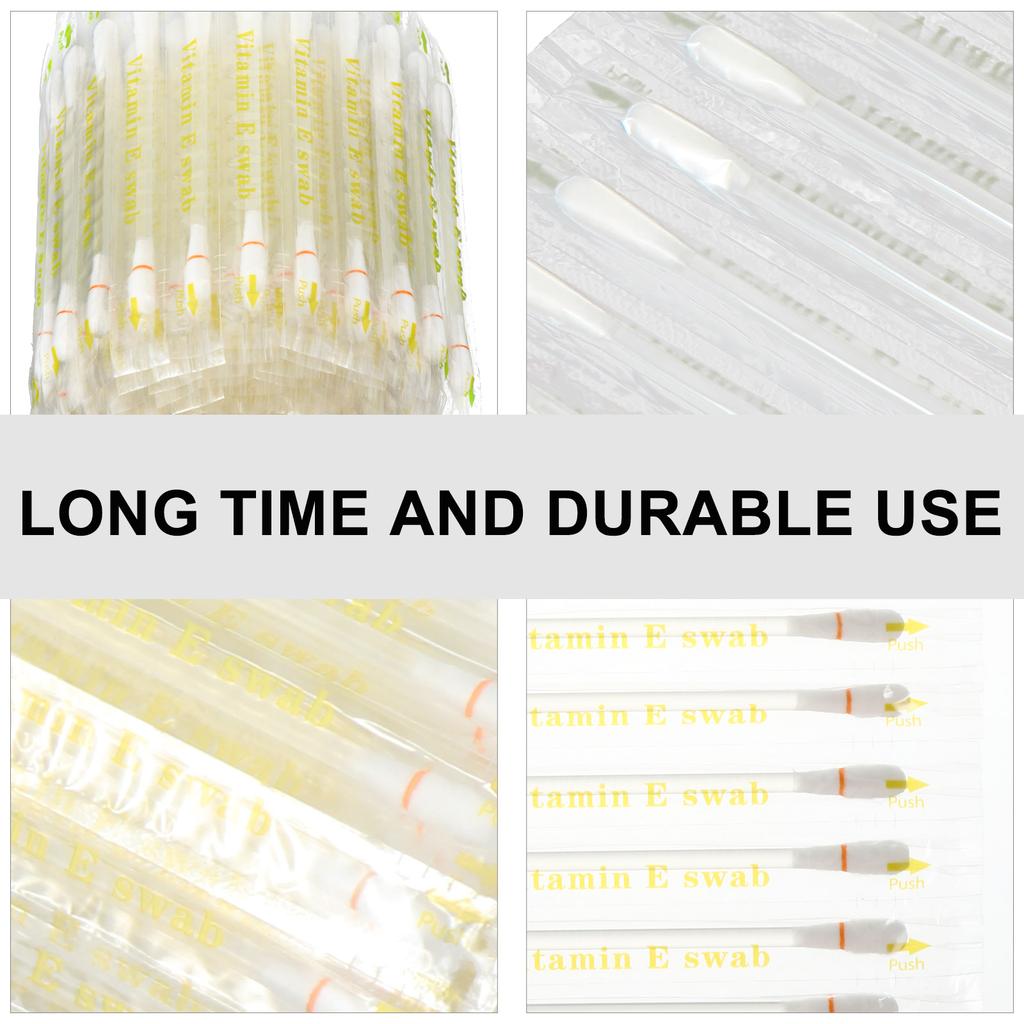 100 Pcs Ve Cotton Swabs Gum Oil Vitamin Oral Lip Applicators Disposable Dental Stick Care