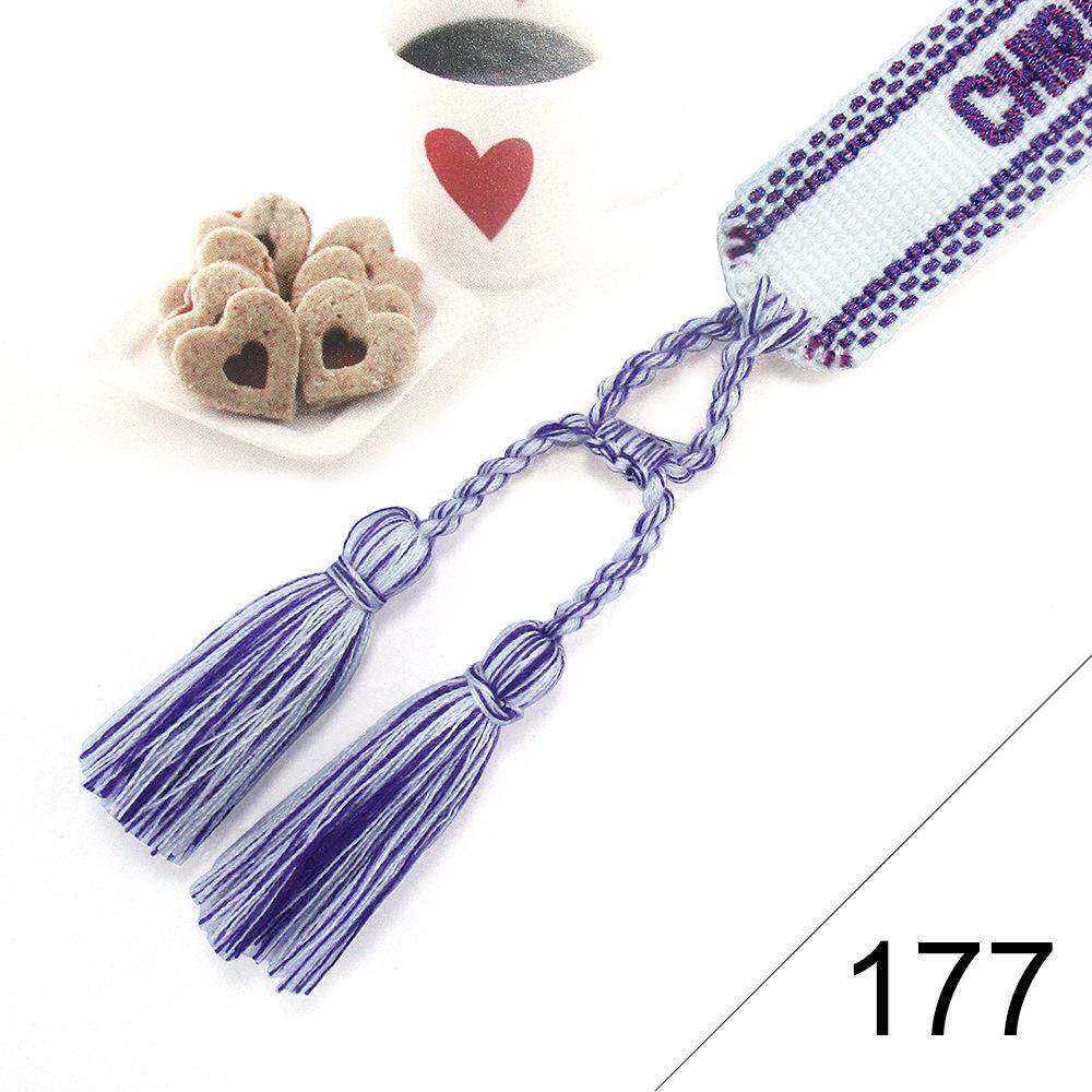 Custom Bohemian Embroidered Bracelet with Tassel and Woven Rope - Handmade Jewelry for Couples and Women