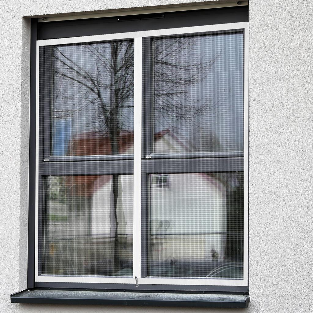Mosquiteras Para Ventanas, 120X150Cm Mosquitero De Ventana, Mosquitero Para Ventana Con Cinta Adhesiva, (Blanco 120X150Cm)