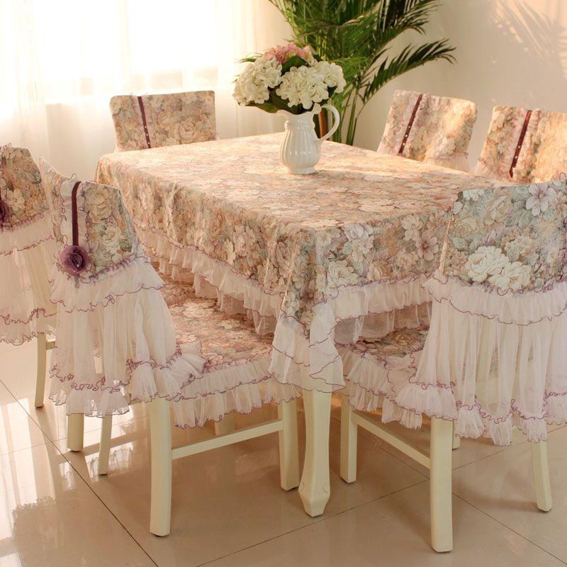 

Прямоугольный европейский чехол для кофейного столика и стула, скатерть Dark Fragrance Garden-Purple 1 Cushion +1 Backrest