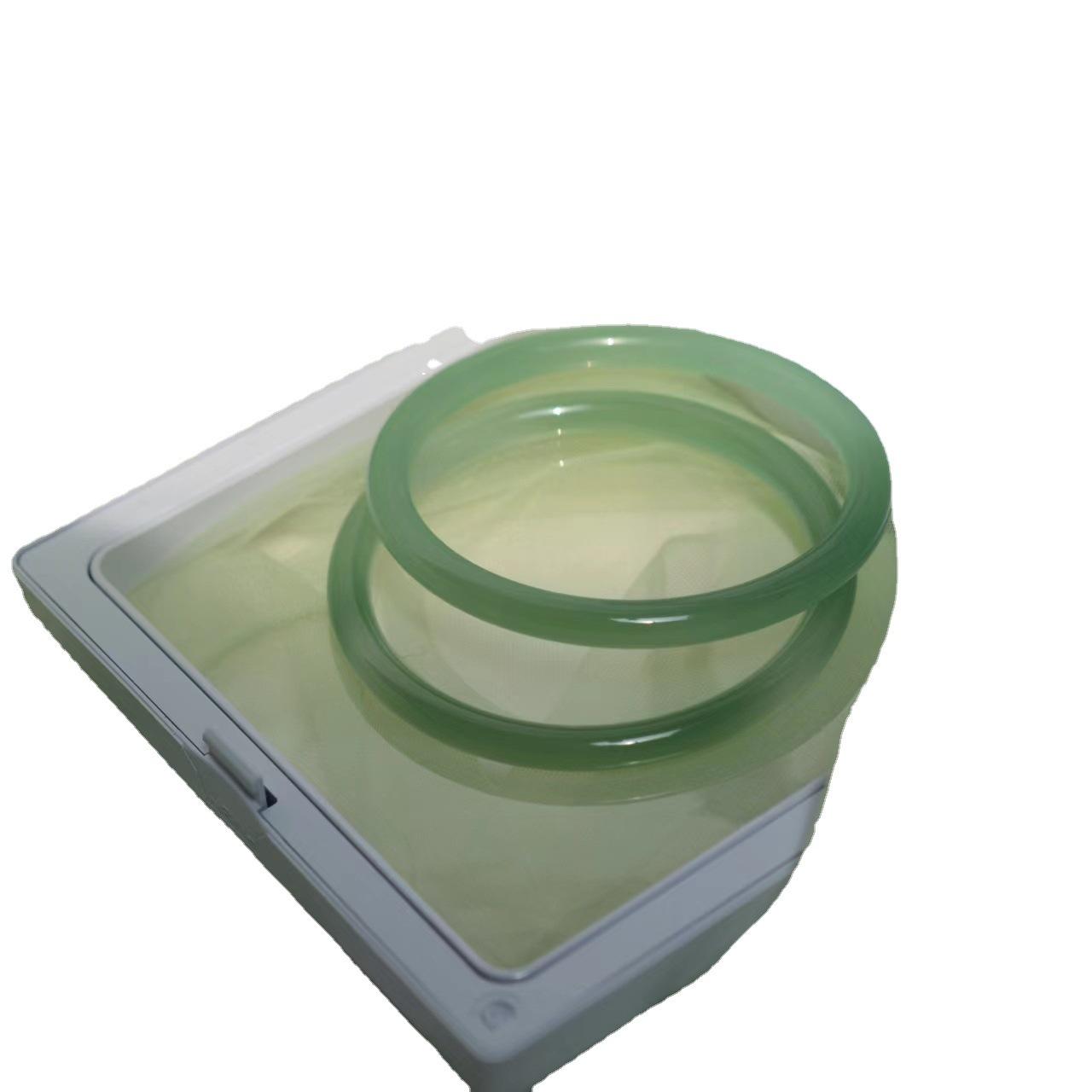 6 мм натуральный масляный синий халцедон браслет модный браслет с изумрудом женский — фото 9