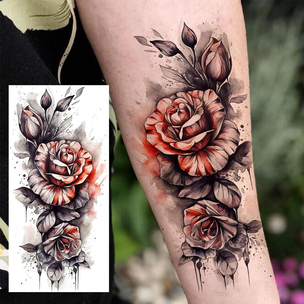 1 Blatt Realistische Fliegende Phönix Drachen Temporäre Tattoos Für Männer Frauen Erwachsene Langanhaltend Wasserdicht Temp Fake Tattoo Aufkleber