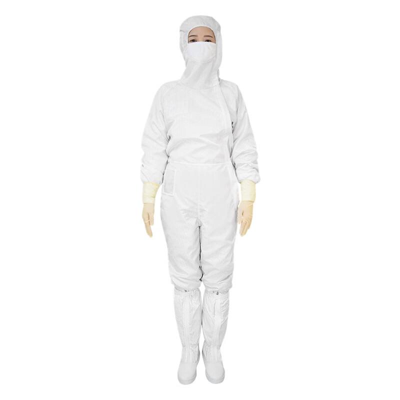 DAXTE Unisex Anti-Static Striped Hooded Coverall