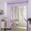 Colorful Romantic Love Pattern Line String Curtain Window Door Sheer Curtain For Living Room Home Decoration 100CM*200CM