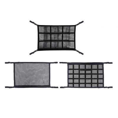Car Ceiling Cargo Mesh Net Storage Pocket Vehicle Interior Accessories Durable Car Roof Organizer for Car with 4 Handles