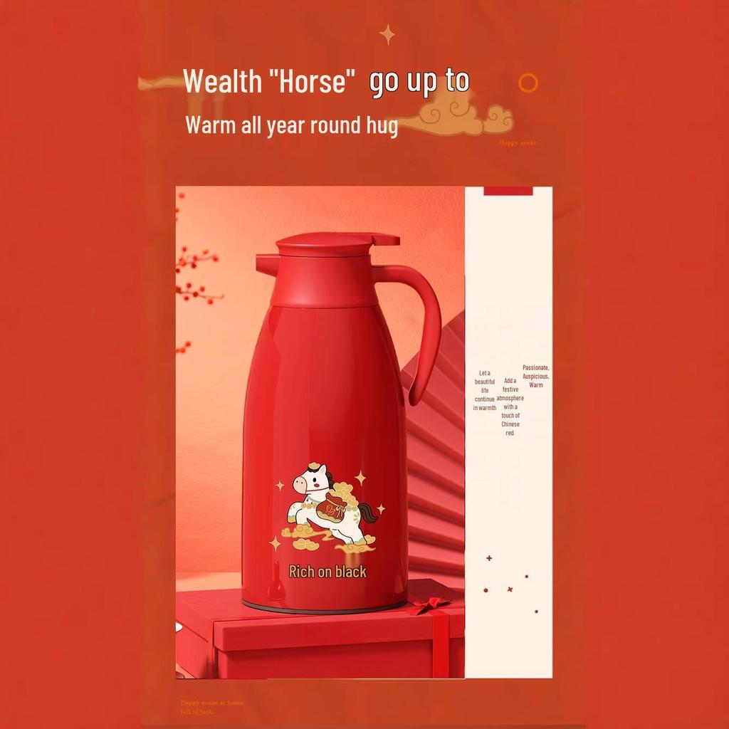 2026 New Model Thermos Flask: Large Capacity Insulated Warm Kettle and Hot Water Bottle.