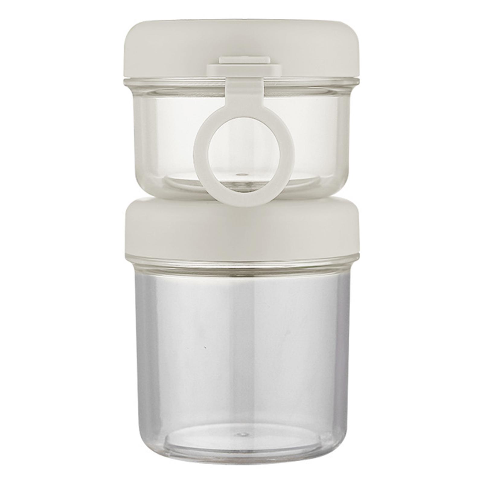 

Удобный для путешествий контейнер для завтрака с крышкой и ложкой, банка для завтрака для удобных приемов пищи на работе, в школе или на открытом воздухе белый