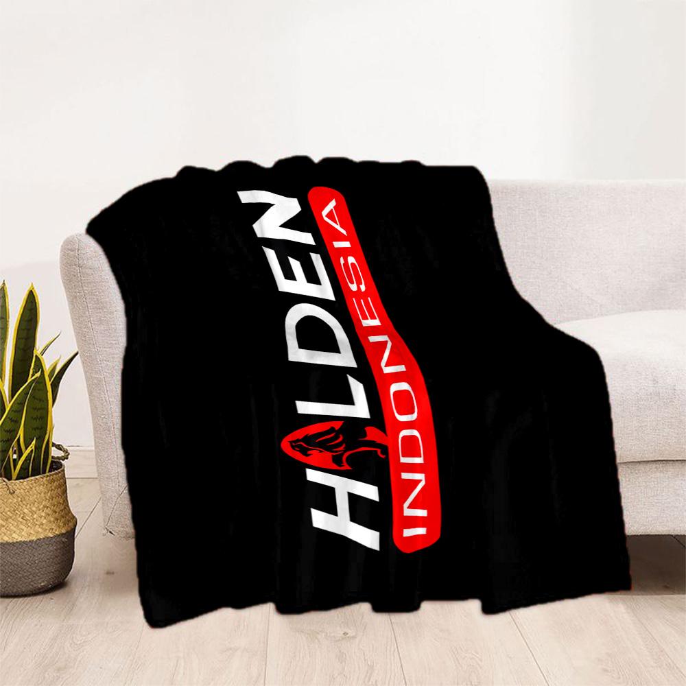 Electric Energy Holden Logo Blanket Durable Comfort Suitable for Livingroom Chair Bedding All-Season Use Stylish Decor