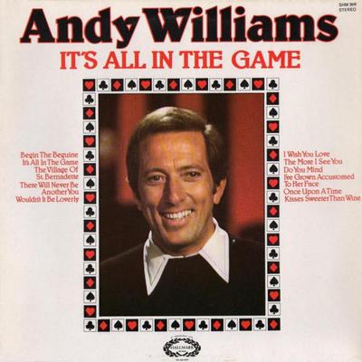 LP Record ANDY WILLIAMS - It's All In The Game SHM904 Hallmark Record 1973 UK Pop Used
