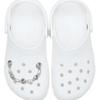 Crocs Silver Lux Studded Chain Gibbits Pack
