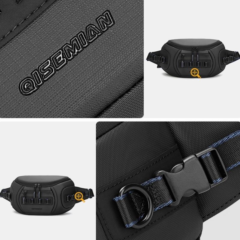 Zaino Pettorale Impermeabile Pratico per Fotocamere DSLR Borsa a Spalla Multi Scomparto Tessuto Oxford Borsa a Tracolla Per Fotografi