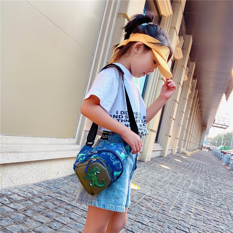Adorável Bolsa de Ombro Mini Dinossauro Infantil Estilo Coreano Impermeável e Leve