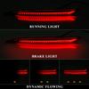 For Tesla Model 3 Model Y 2018 2019 2020 2021 2022 Led Rear Bumper Reflector 3 Functions Brake Light Dynamic Fog Light Red Smoke