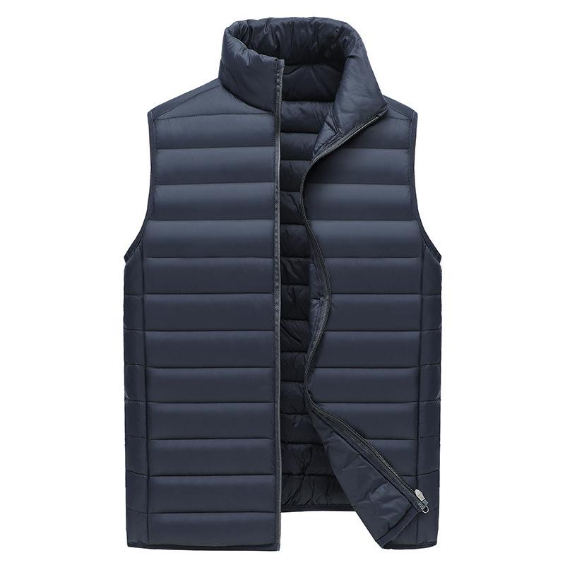 Down Cotton Vest Men's Models Light Undershirt Warm Cotton Clothes Cotton Clothing Men's Winter Jacket Heating Vest Comfortable Personalized Clothes