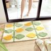 SYitong Entrance Mat, Indoor Door Mat, Bath Mat, Foot Mat, Green Leaf Design, for Hallways, Bathrooms, Commercial and Home Use, Fluffy, Soft, Mud Remo