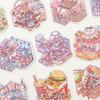 Kawaii 3D Landscape Sticker Book Zoo 8 Scenes Miniature Scene Collection Visual Stacking DIY Cabin Scene Sticker