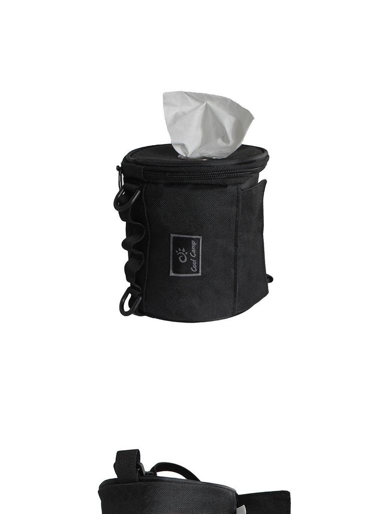 Multifunctional Outdoor Tissue Storage Bag with Light Pole Hanging Feature