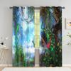 Peacock Flower Curtains for The Bedroom Animal Drapes in Living Room Curtin for Window Home Decor High Shading New Pattern
