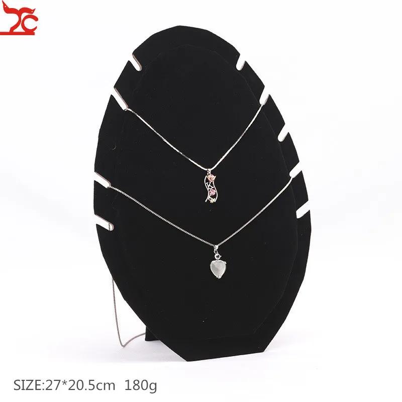 

High-quality Black Red Velvet, White PU Leather Jewelry Display Stand Necklace Pendant Jewelry Storage and Display Props