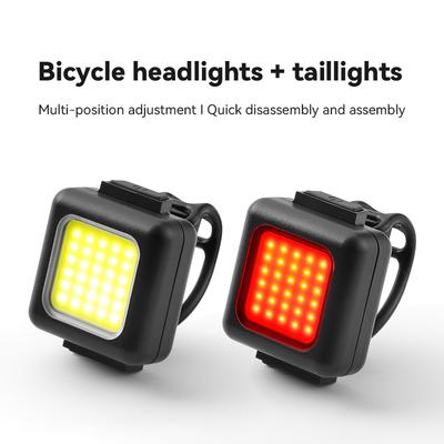 Lumini pentru bicicletă pentru mersul pe timp de noapte, Lumini pentru bicicletă reîncărcabile prin USB Față și Spate, Lumină pentru bicicletă, Set lumini spate, Încărcare rapidă 2 ore, Ușor de instalat