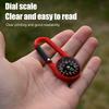 Mini Lightweight Compass, Portable Carabiner Keychain Compasses, Outdoor Camping Tool, Mountaineering Tourism Survival Equipment